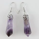 Amethyst Drop Earrings ~ Reiki-Charged