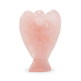 2” Rose Quartz Carved Pocket Angel ~ Reiki-charged
