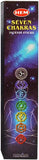 Seven Chakras Incense Sticks by HEM ~ 7 packets with 5 sticks each ~ Total 35