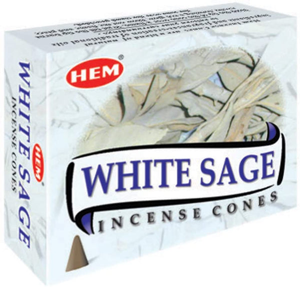 White Sage Incense Cones by HEM ~ Reiki-charged