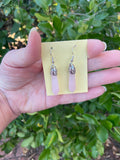 Rose Quartz Crystal Drop Earrings ~ Reiki Charged