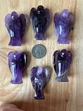 Amethyst Pocket Guardian Angel - (1.75–2 inches) - Reiki-charged