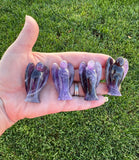 Amethyst Pocket Guardian Angel - (1.75–2 inches) - Reiki-charged