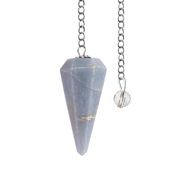 Angelite Pendulum — 1.5" to 2" | Calming Blue Stone