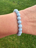 Angelite Crystal Bracelet ~ Reiki-charge