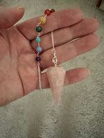 Rose Quartz Chakra Pendulum ~ Reiki-charged