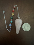 Rose Quartz Chakra Pendulum ~ Reiki-charged