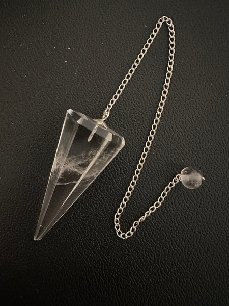 Clear Quartz Pendulum - Approximately 1 & 1/2" ~ Reiki-charged
