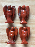 Red Jasper Pocket Guardian Angel (Approx. 2 inches) ~ Reiki-charged