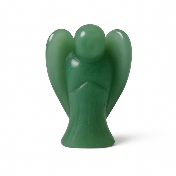 Green Aventurine Pocket Angel (1.75–2 inches) ~ Reiki-charged