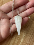 Selenite Pendulum – 1.5" to 2" ~ Reiki-charged