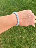 Angelite Crystal Bracelet ~ Reiki-charge