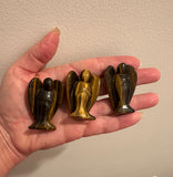 Tiger Eye Pocket Guardian Angel - (Approx. 2 inches)~ Reiki-charged
