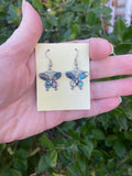 Butterfly Abalone Shell Drop Earrings