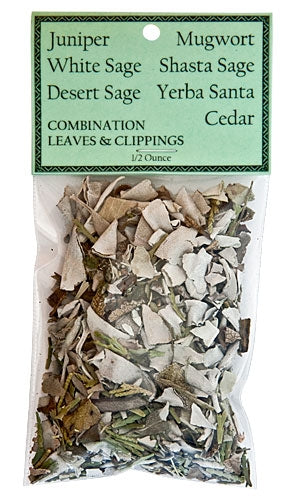 CLEARANCE ~ Combination Crushed Leaves & Clippings - 1/2 Ounce