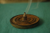 3” Round Wood Incense Burner